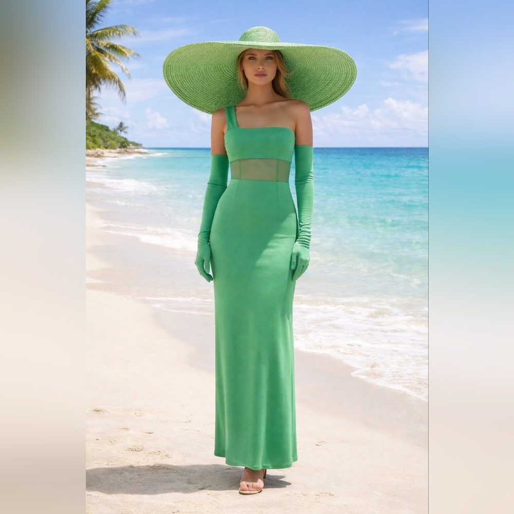 Maxi Dress With Gloves